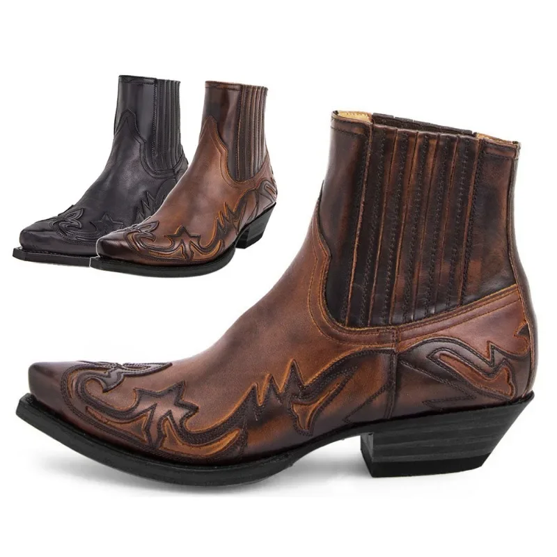 Women'S Shoes Chelsea - جديد الرجال التمهيد اليدوية إسفين حذاء
