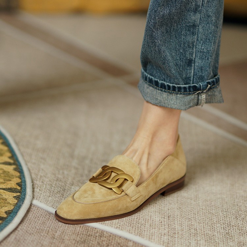 Women Shoes Casual - جلد الغزال النساء المتسكعون الربيع/الخريف منخفضة