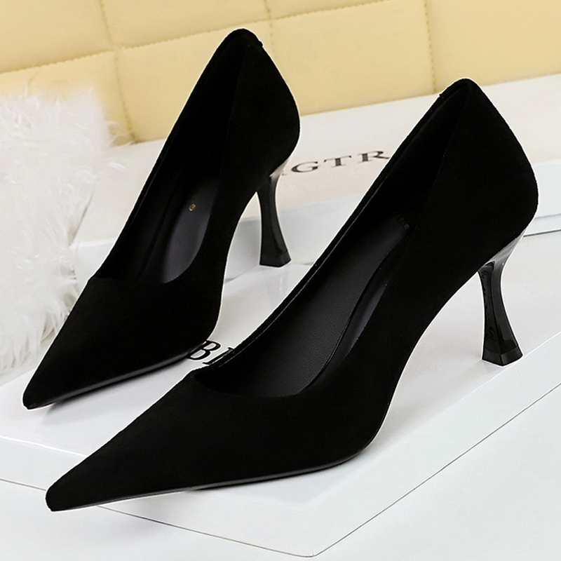 Women Shoes Zara - BIGTREE أحذية الجلد المدبوغ الأسود النساء