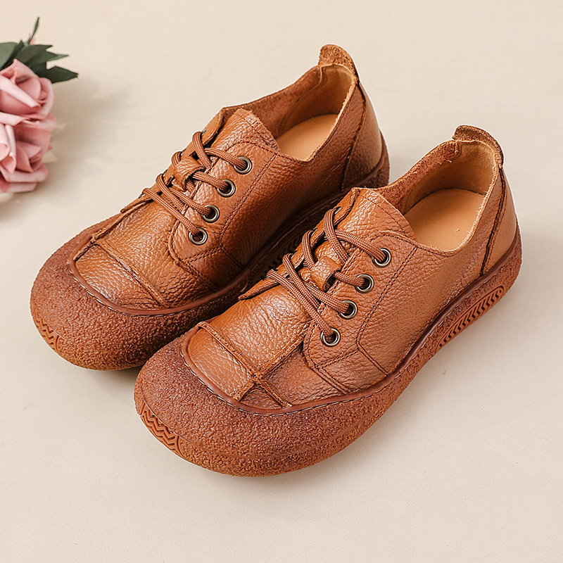 Women'S Shoes For Wide Feet - أحذية نسائية من الجلد الطبيعي بتصميم