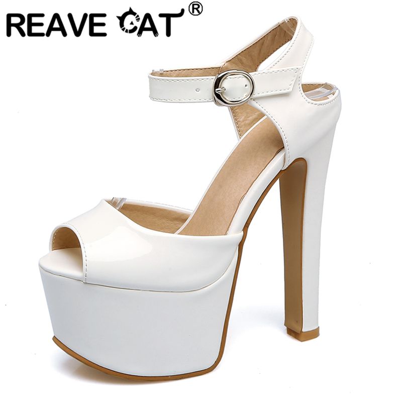 REAVE CAT موضة النساء الصنادل  - مراجعة Peep Toe Heels وسعره