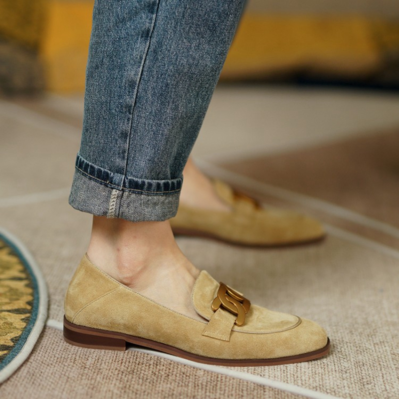 جلد الغزال النساء المتسكعون ال - مراجعة Women Shoes Casual وسعره