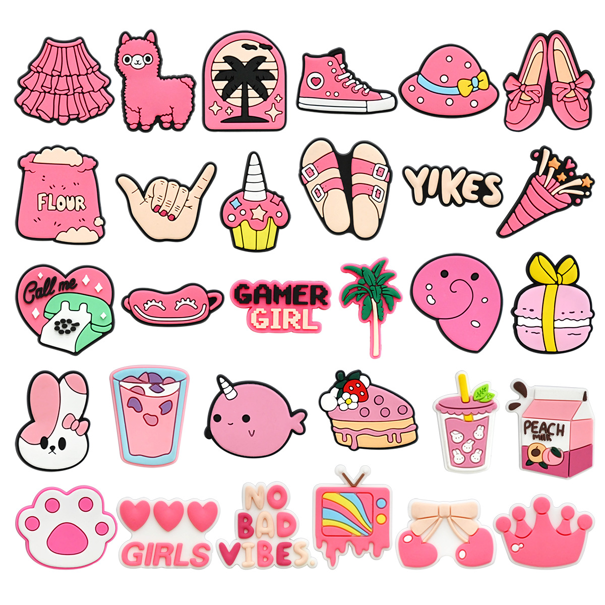 Cute Pink Shoe Charms Decorati - مراجعة Women'S Shoes Crocs وسعره
