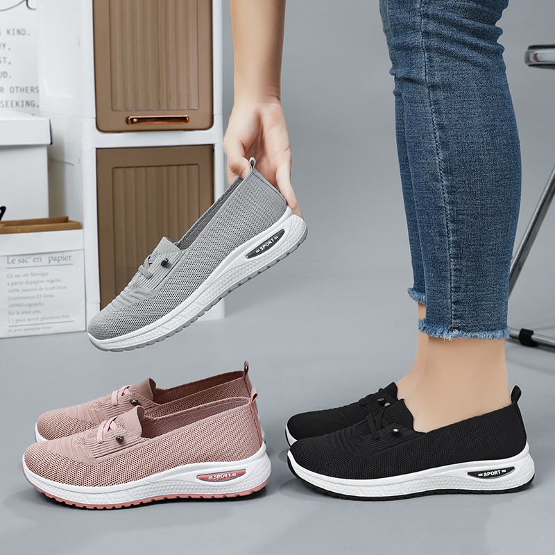 حذاء رياضي نسائي شبكي محبوك قا - مراجعة Women Shoes Qc وسعره