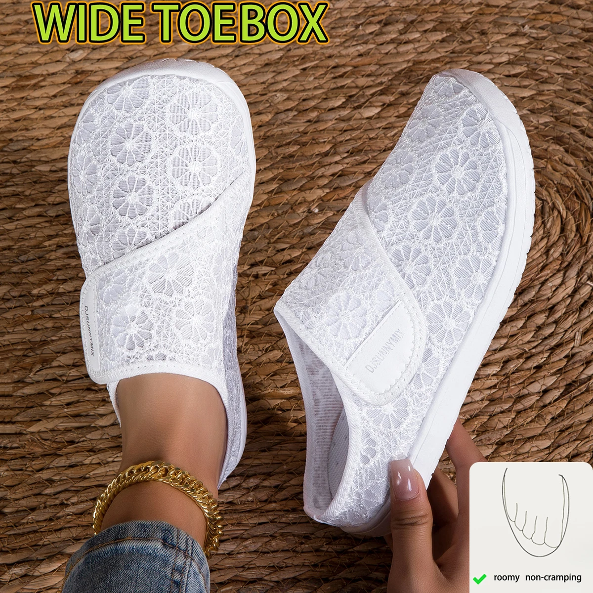 أحذية DJSUNNYMIX الصيفية الكاج - مراجعة Women'S Shoes For Wide Feet وسعره