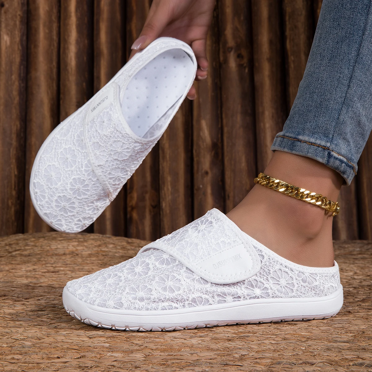 أحذية DJSUNNYMIX الصيفية الكاج - مراجعة Women'S Shoes For Wide Feet وسعره