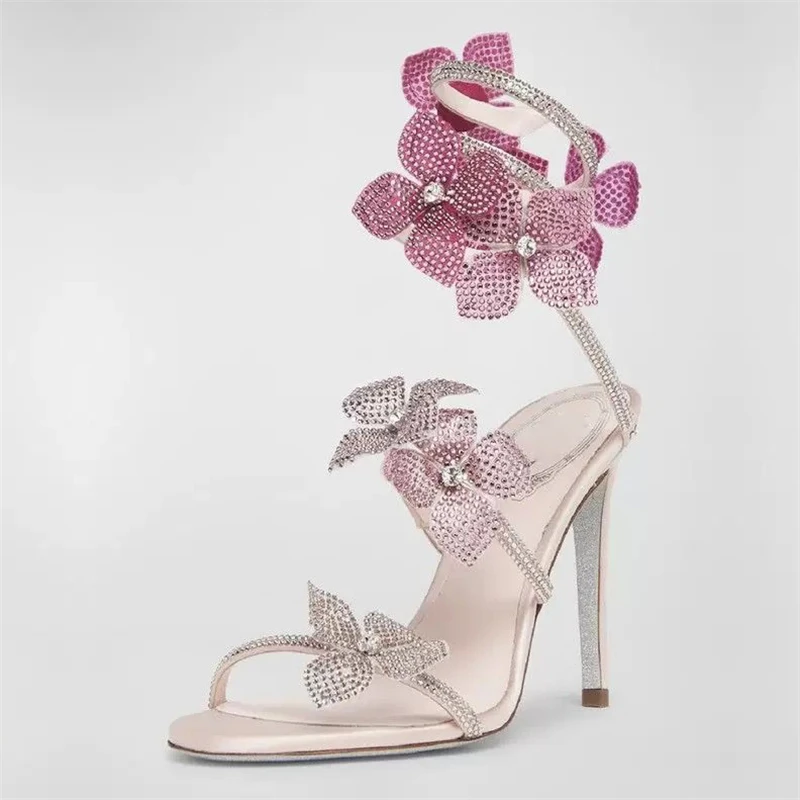 Eilyken مثير كريستال زهرة رقيق - مراجعة Women Shoes Zara وسعره