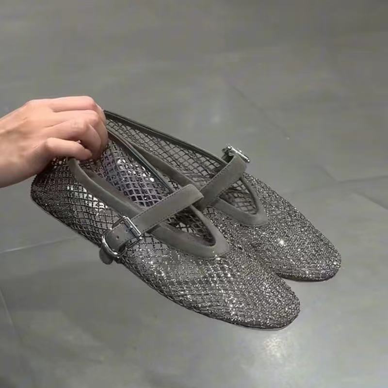 صنادل باوتو نسائية مرصعة بالأح - مراجعة Women Shoes Casual وسعره