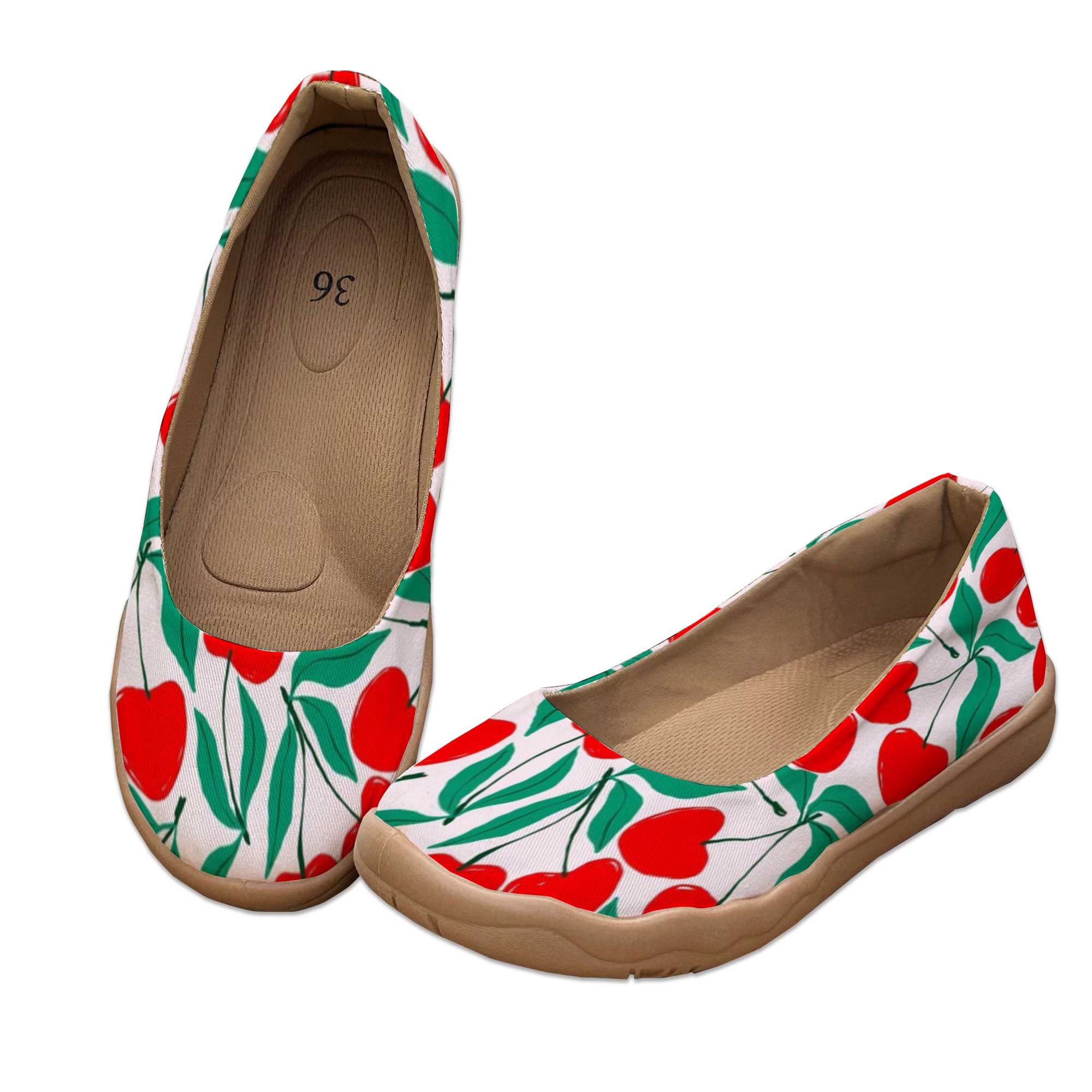 أحذية نسائية واسعة بلون الكرز  - مراجعة Women'S Shoes For Wide Feet وسعره